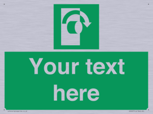 Custom Turn Clockwise Sign